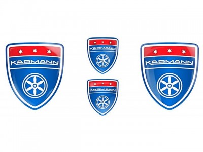 Karmann blue emblems
