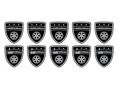 Karmann shield small black emblems