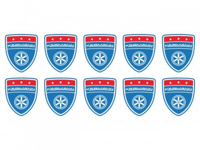 Karmann shield small blue emblems