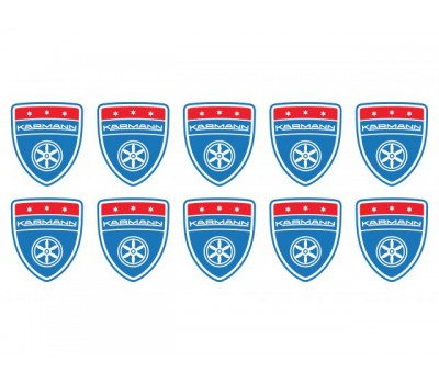Karmann shield small blue emblems