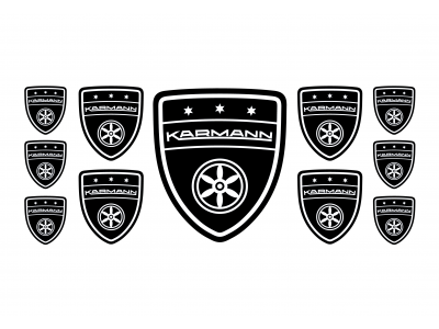 Karmann black emblems