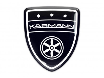 Karmann Black Domed Emblem