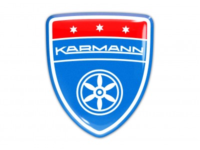 Karmann Blue Domed Emblem