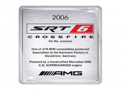 Crossfire Karmann AMG with Your Custom VIN Number