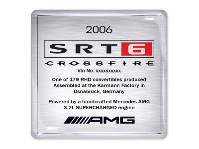 Crossfire Karmann AMG with Your Custom VIN Number