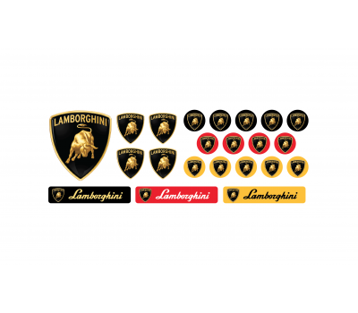 Lamborghini domed emblems big set Lamborghini domed emblems big set