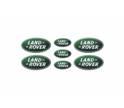 Land Rover green domed emblems