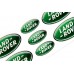 Land Rover green domed emblems