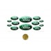 Land Rover green domed emblems Land Rover green domed emblems