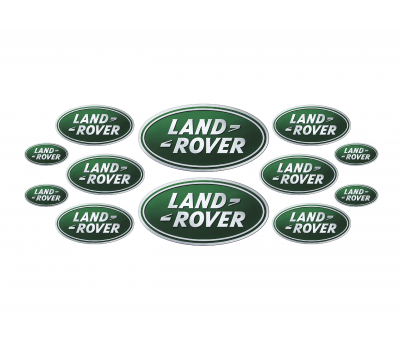 Land Rover green domed emblems