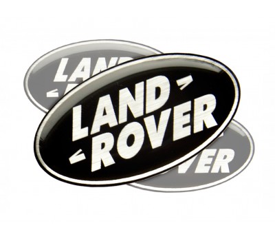 Land Rover Black domed emblems
