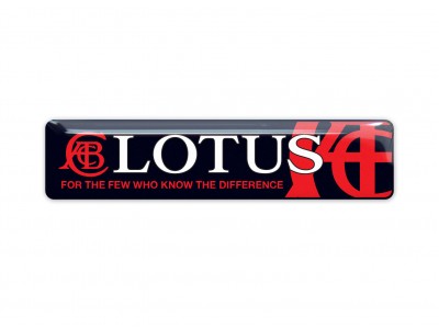 Lotus Slogan red