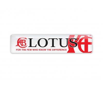 Lotus Slogan red white