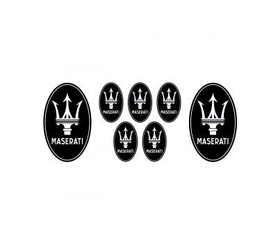 Maserati domed emblems