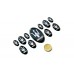 Maserati domed emblem set