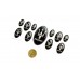 Maserati domed emblem set