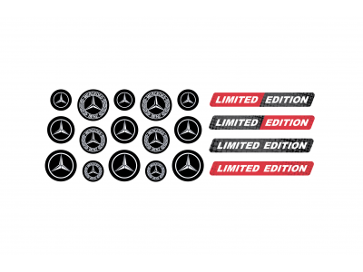 Mercedes Benz domed key fob emblems