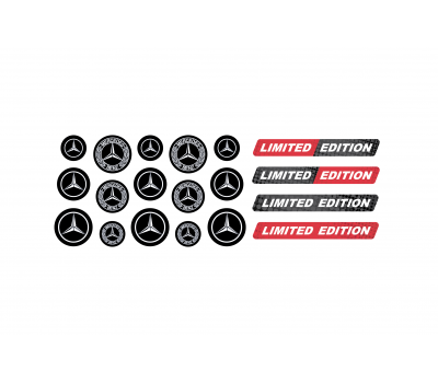 Mercedes Benz domed key fob emblems