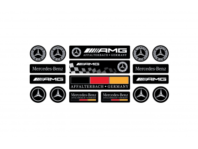 Mercedes domed black set 