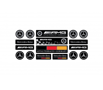 Mercedes domed black set 