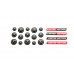 Mercedes domed key fob emblems