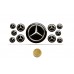 Mercedes domed round emblems