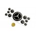 Mercedes domed round emblems