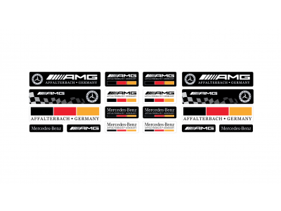 Mercedes domed emblems