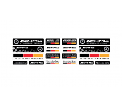 Mercedes domed emblems