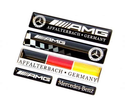 Mercedes AMG mix domed emblems