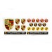 Porsche domed emblems big set