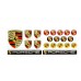 Porsche domed emblems big set