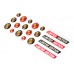 Porsche domed key fob emblems