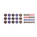 Saab domed key fob emblems