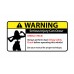 Airbag Check warning vinyl stickers set