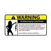Remove Bras warning vinyl stickers set