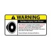 Subwoofers warning vinyl stickers set