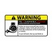 Turbocharger warning vinyl stickers set