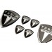 Tesla black domed emblems