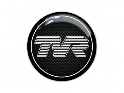 TVR carbone domed sticker 3