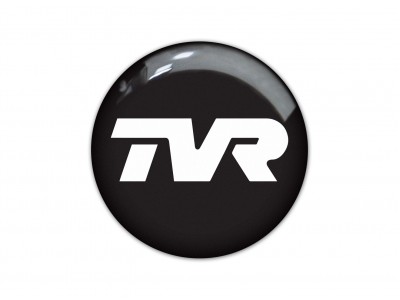 TVR black domed sticker 4