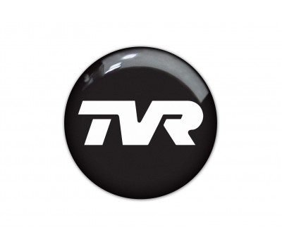 TVR black domed sticker 4