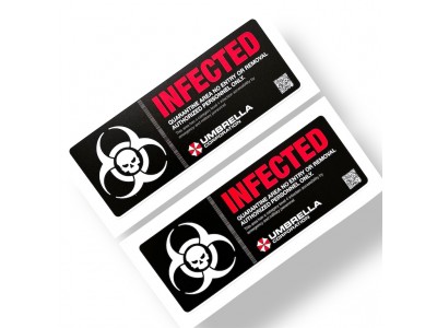 Umbrella Corp. Resident Evil Infected Biohazardl Vinyl Sticker