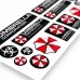 Umbrella Corporation Resident Evil domed stickers set