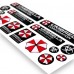 Umbrella Corporation Resident Evil domed stickers set