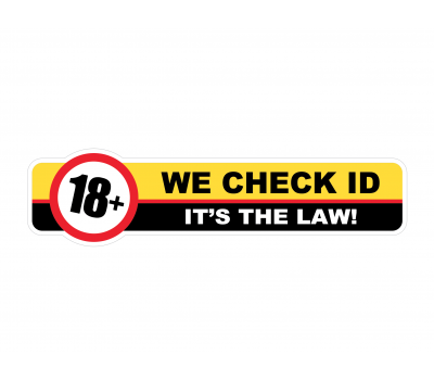 18 years old only  - Warning Vinyl Sticker