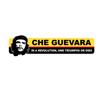Che Guevara - warning vinyl sticker