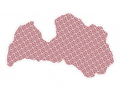 Latvian Country Flag