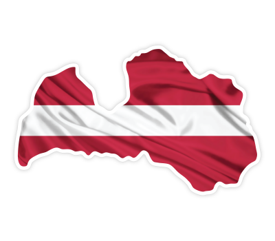 Latvian Country Flag
