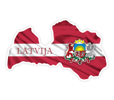Latvian Country Flag